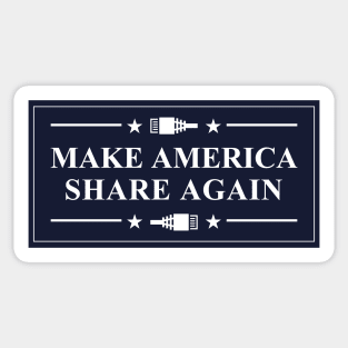 Make American Share Again - Ethernet 2024 Sticker
